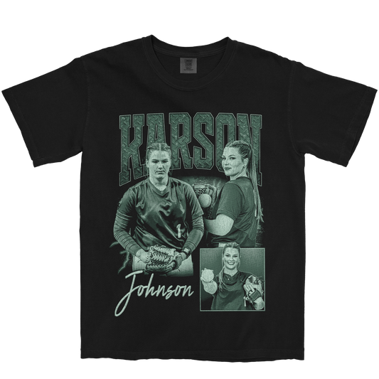 KARSON JOHNSON GRAPHIC BLACK TEE