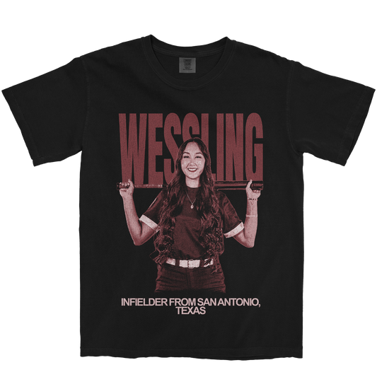 CIMARA-LEI WESSLING VINTAGE BLACK TEE