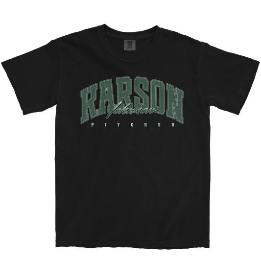 KARSON JOHNSON RETRO BLACK TEE