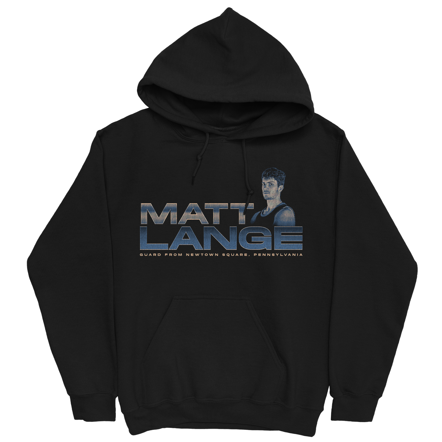MATT LANGE RETRO BLACK HOODIE