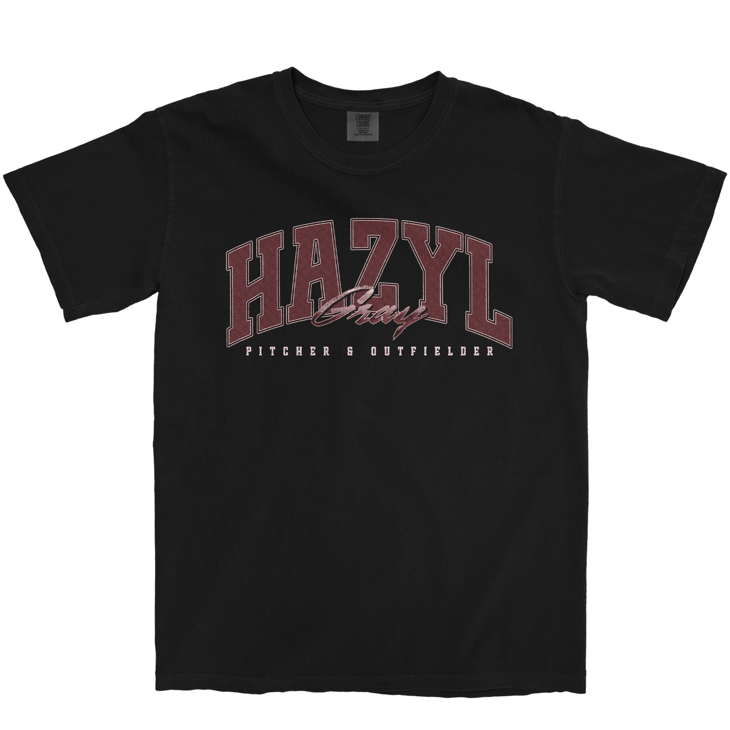 HAZYL GRAY RETRO BLACK TEE