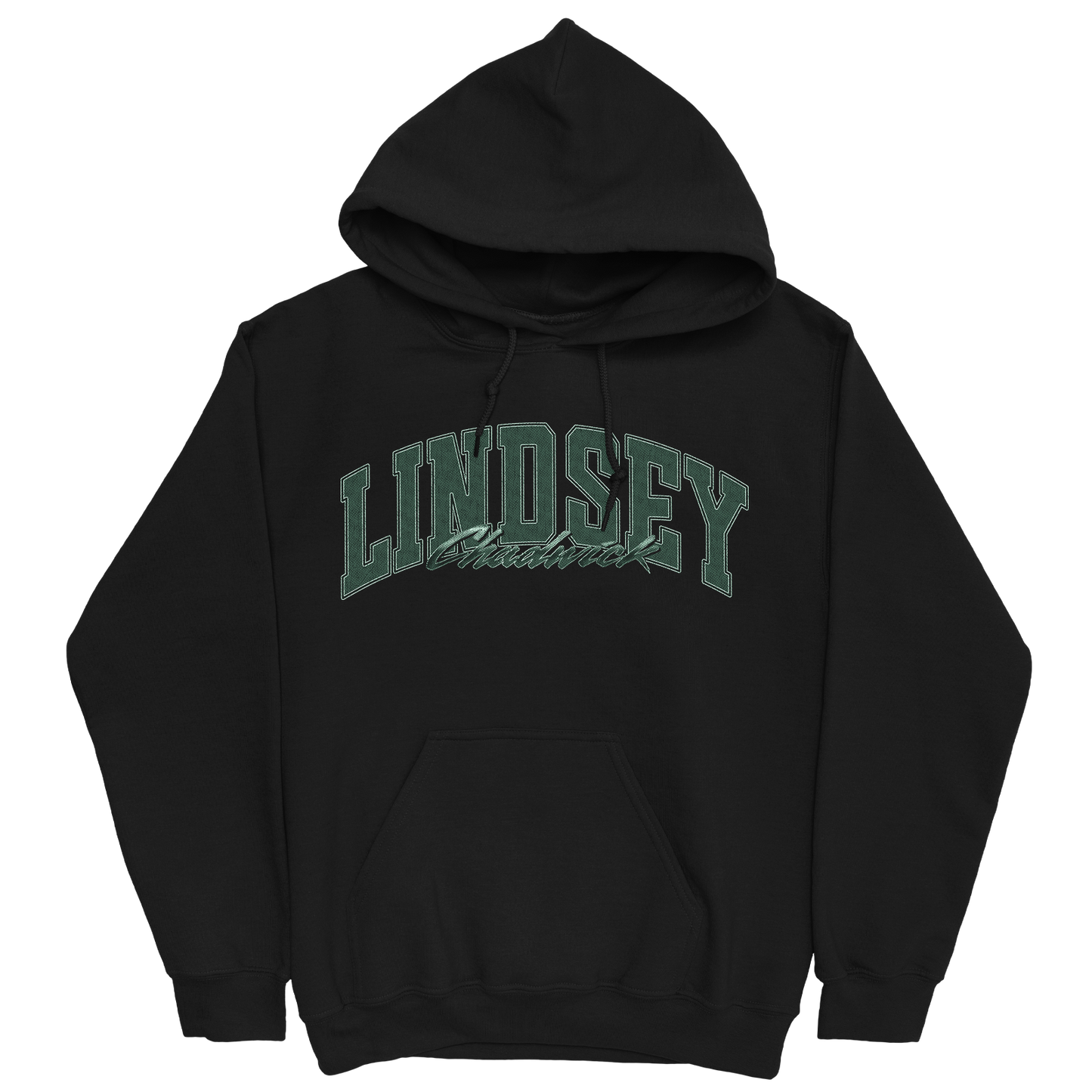 LINDSEY CHADWICK RETRO BLACK HOODIE