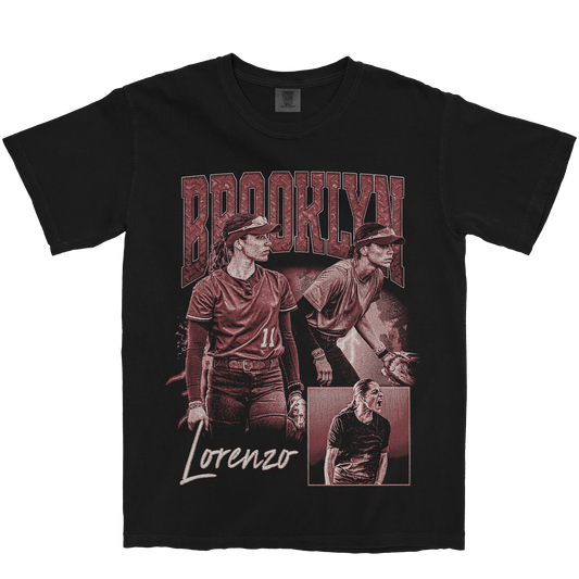 BROOKLYN LORENZO GRAPHIC BLACK TEE