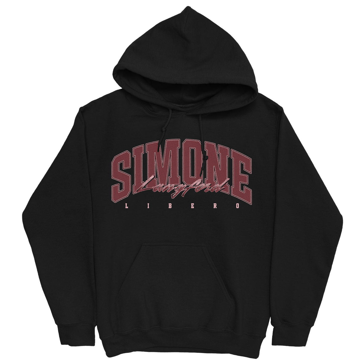 SIMONE LANGFORD RETRO BLACK HOODIE