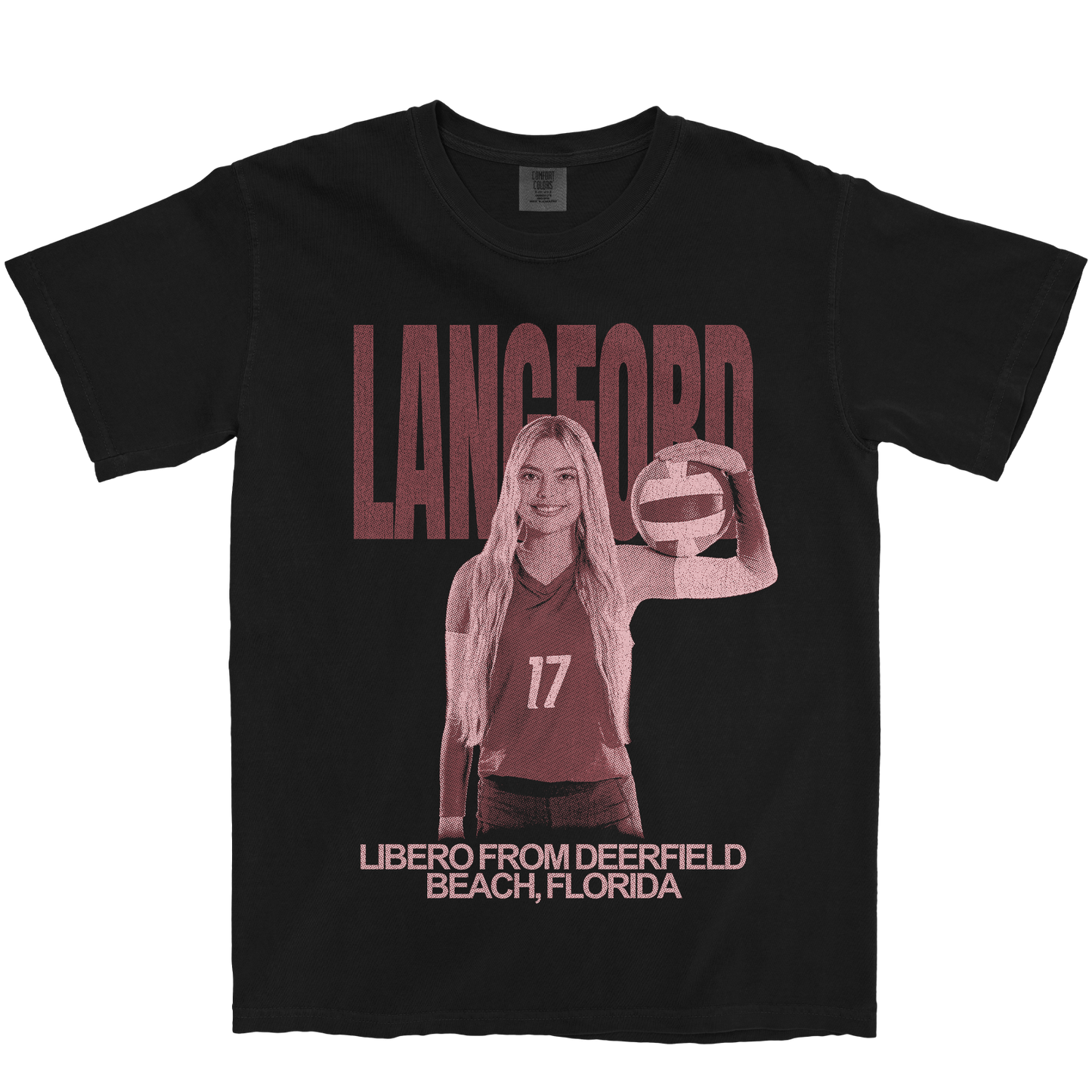 SIMONE LANGFORD VINTAGE BLACK TEE