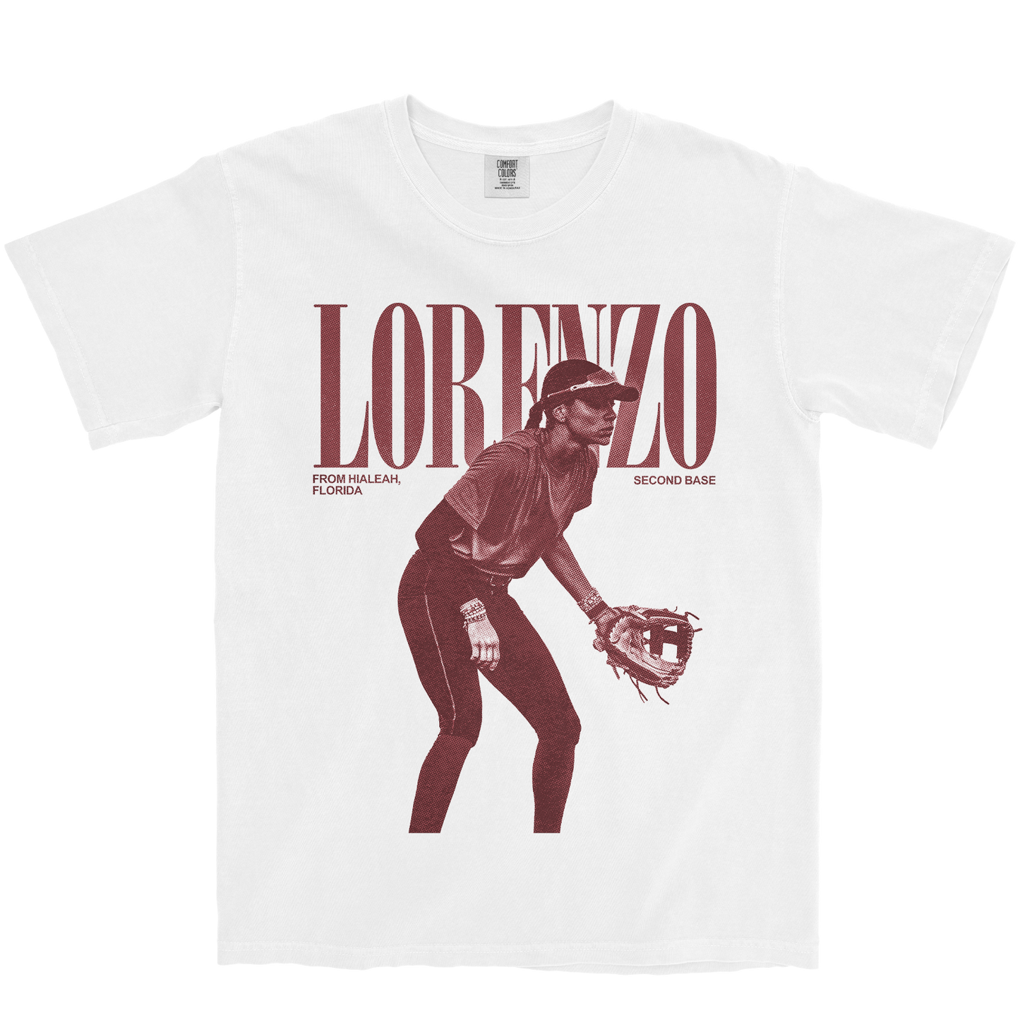 BROOKLYN LORENZO VINTAGE WHITE TEE