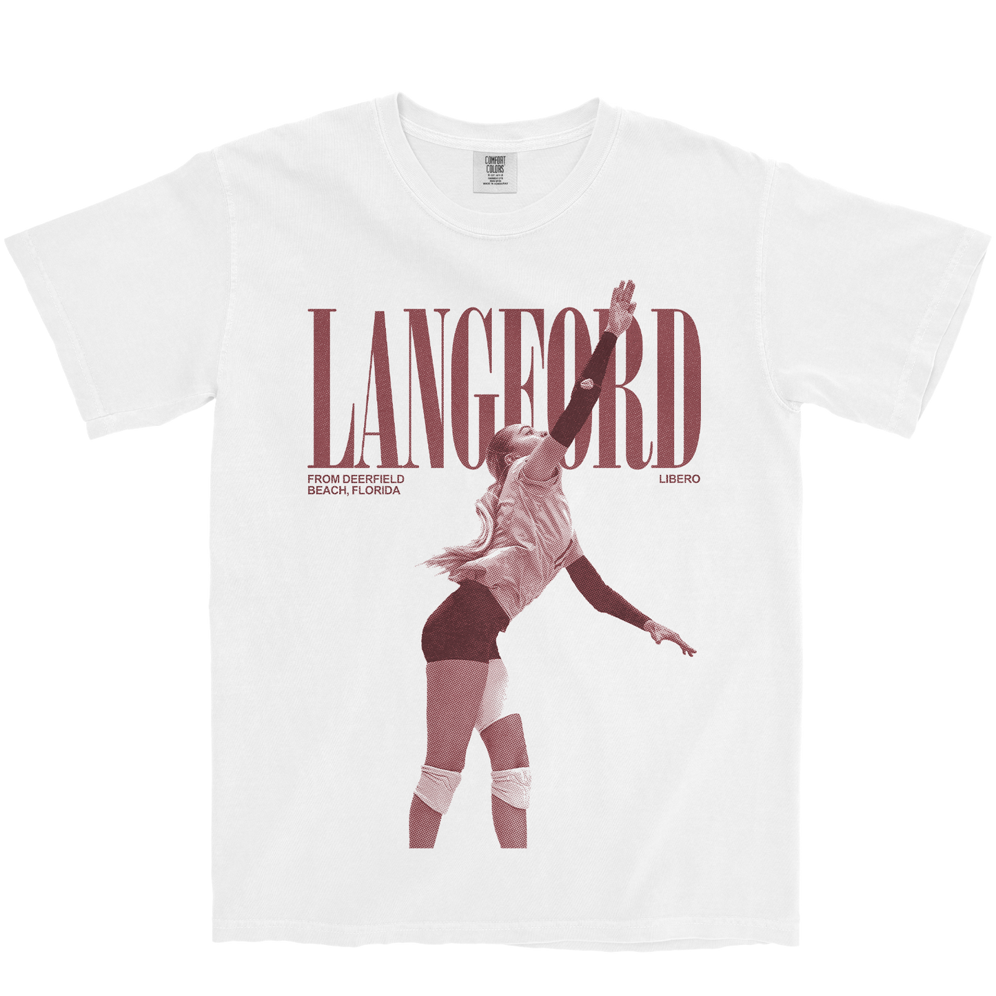 SIMONE LANGFORD VINTAGE WHITE TEE