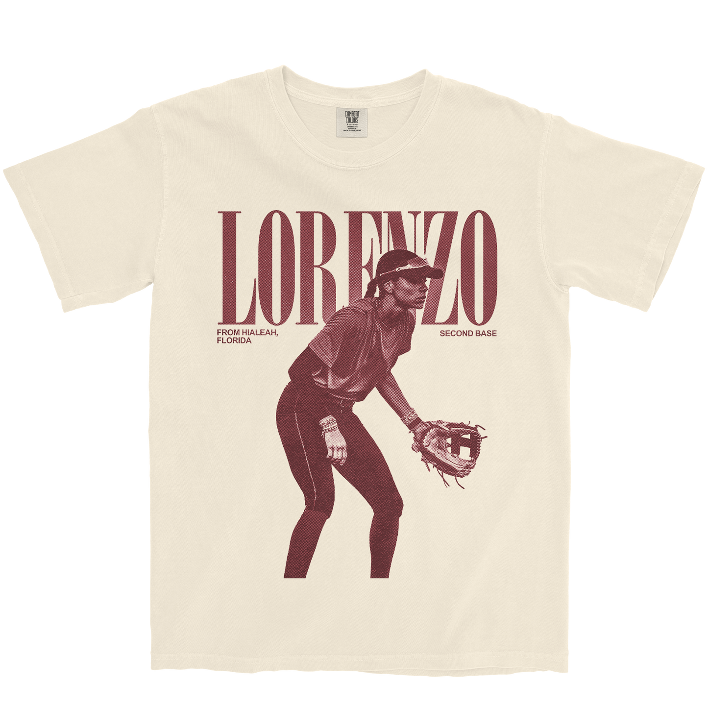 BROOKLYN LORENZO VINTAGE IVORY TEE