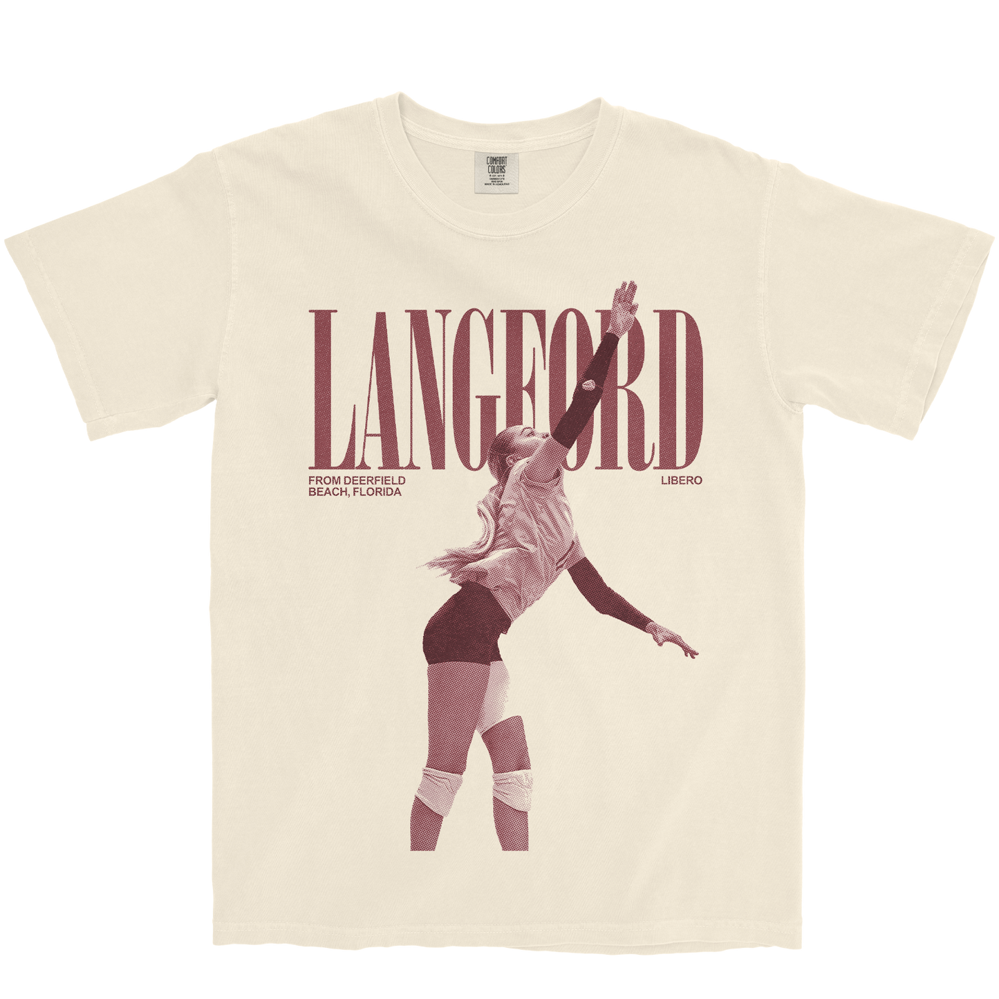 SIMONE LANGFORD VINTAGE IVORY TEE