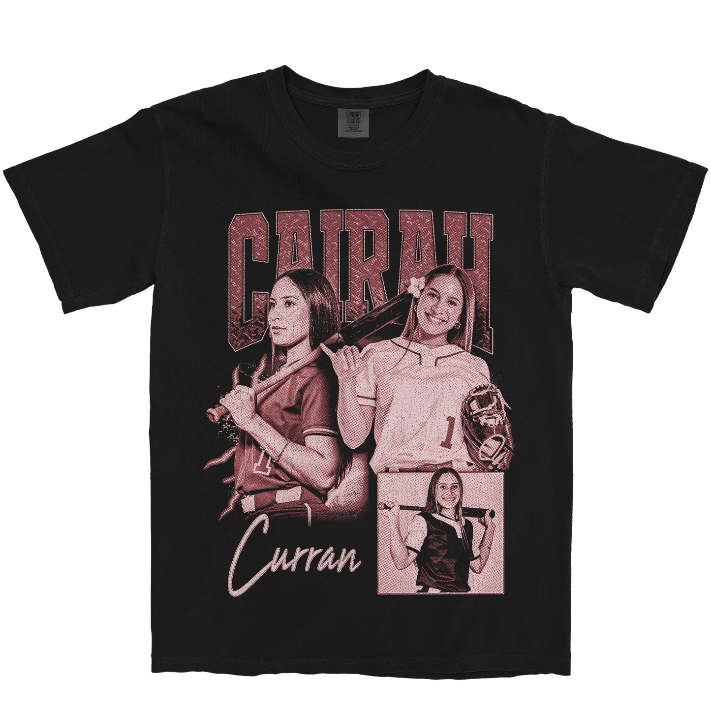 CAIRAH CURRAN GRAPHIC BLACK TEE