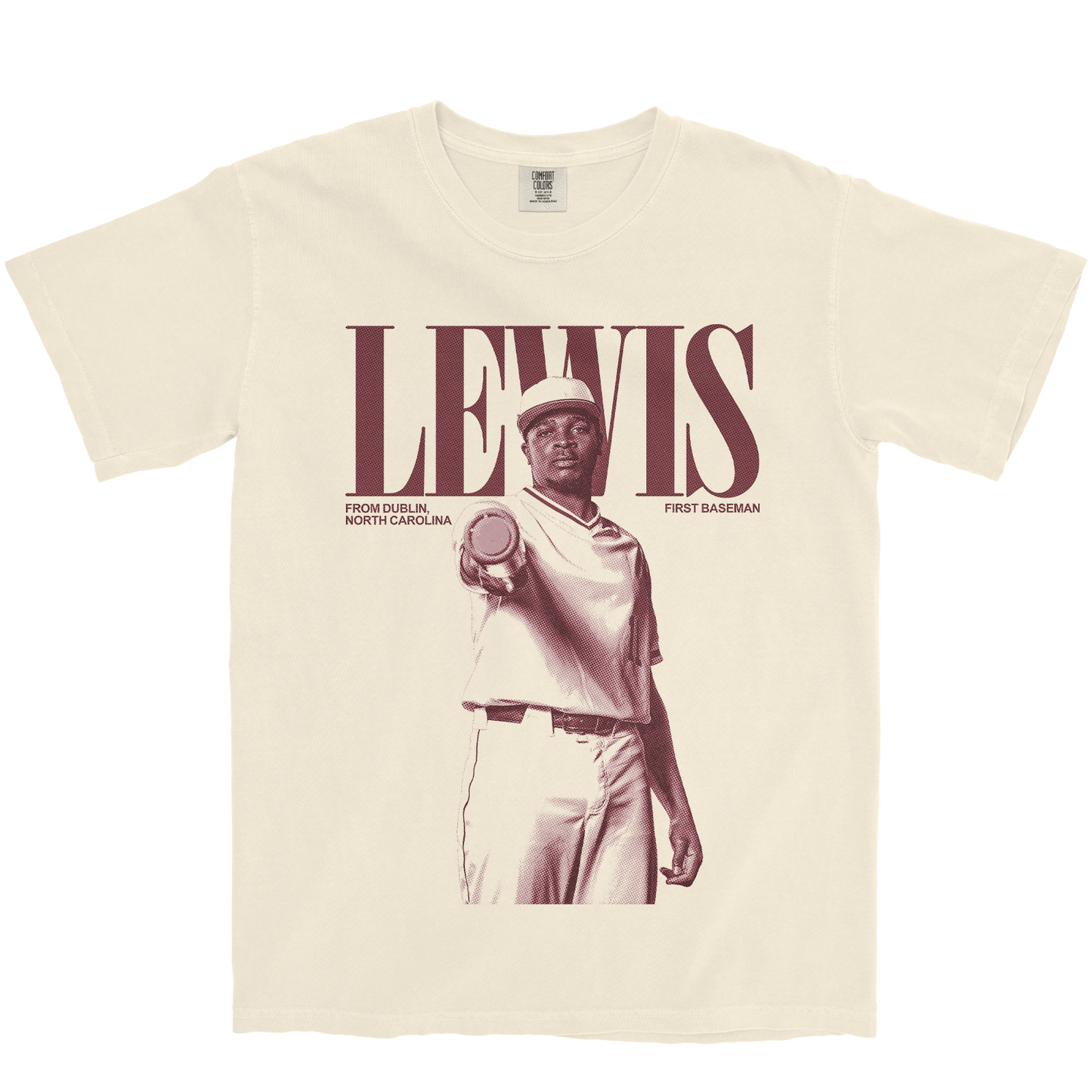 ZAMAR LEWIS VINTAGE IVORY TEE
