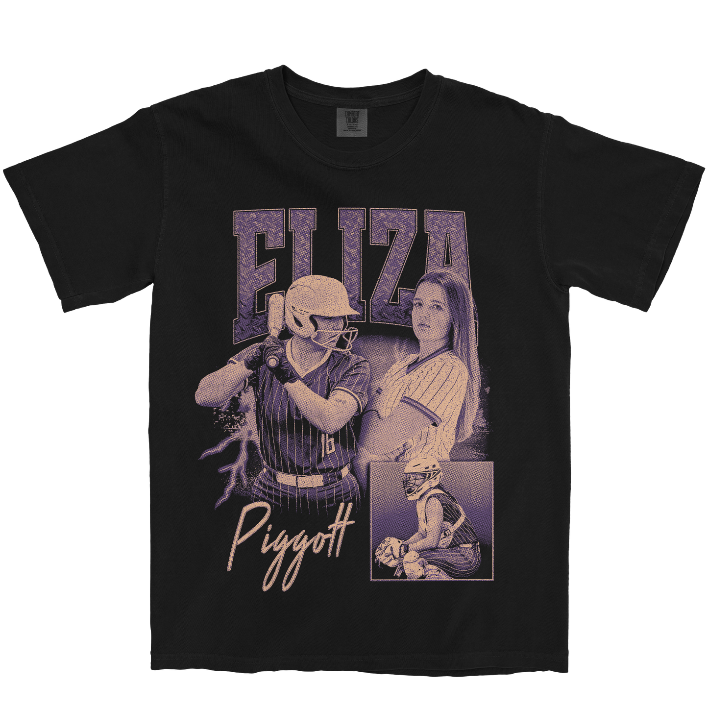 ELIZA PIGGOTT GRAPHIC BLACK TEE