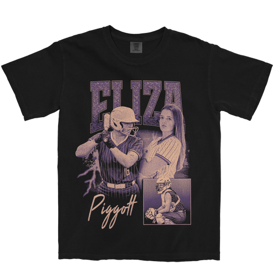 ELIZA PIGGOTT GRAPHIC BLACK TEE