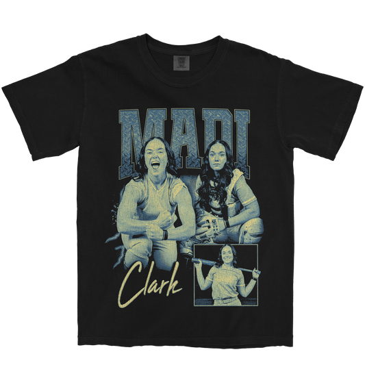 MADI CLARK GRAPHIC BLACK TEE