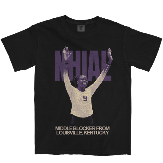 AYEN NHIAL VINTAGE BLACK TEE