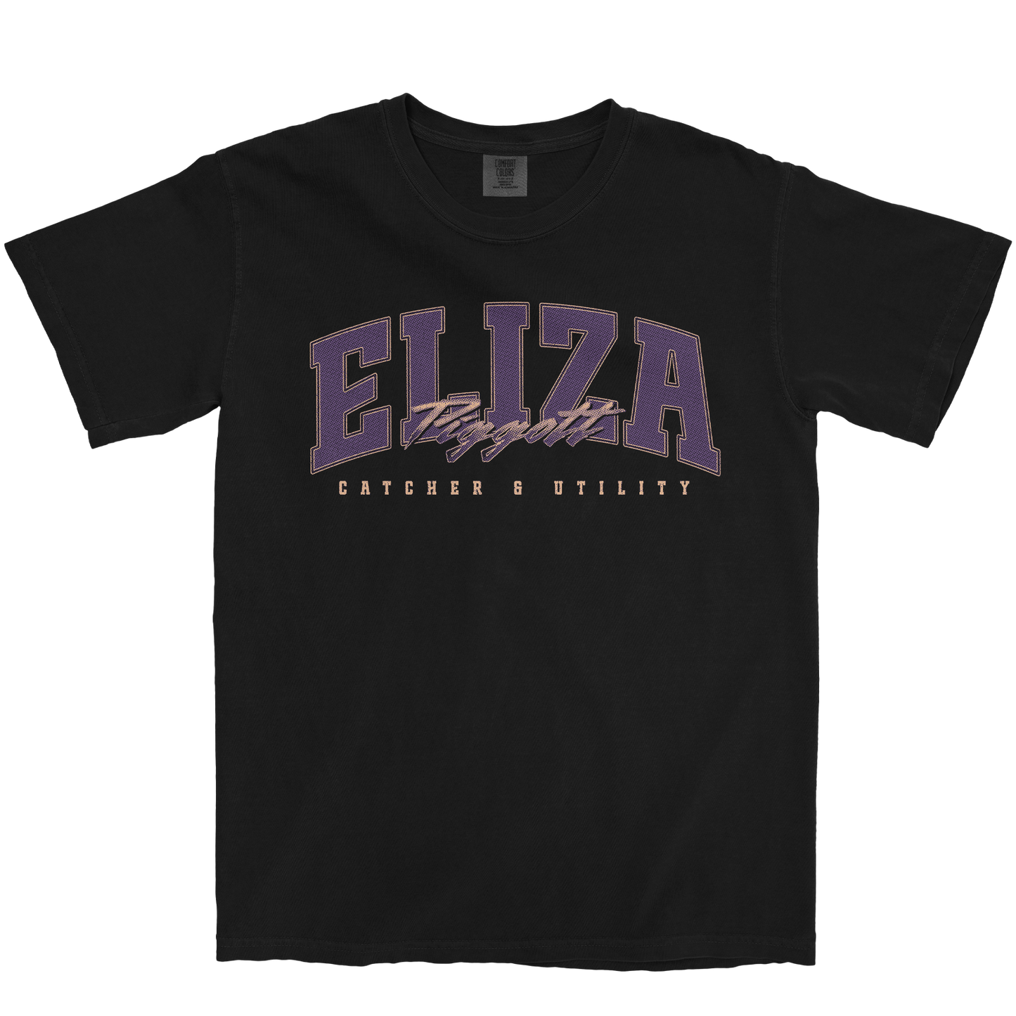 ELIZA PIGGOTT RETRO BLACK TEE