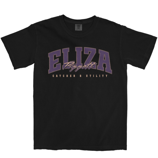ELIZA PIGGOTT RETRO BLACK TEE