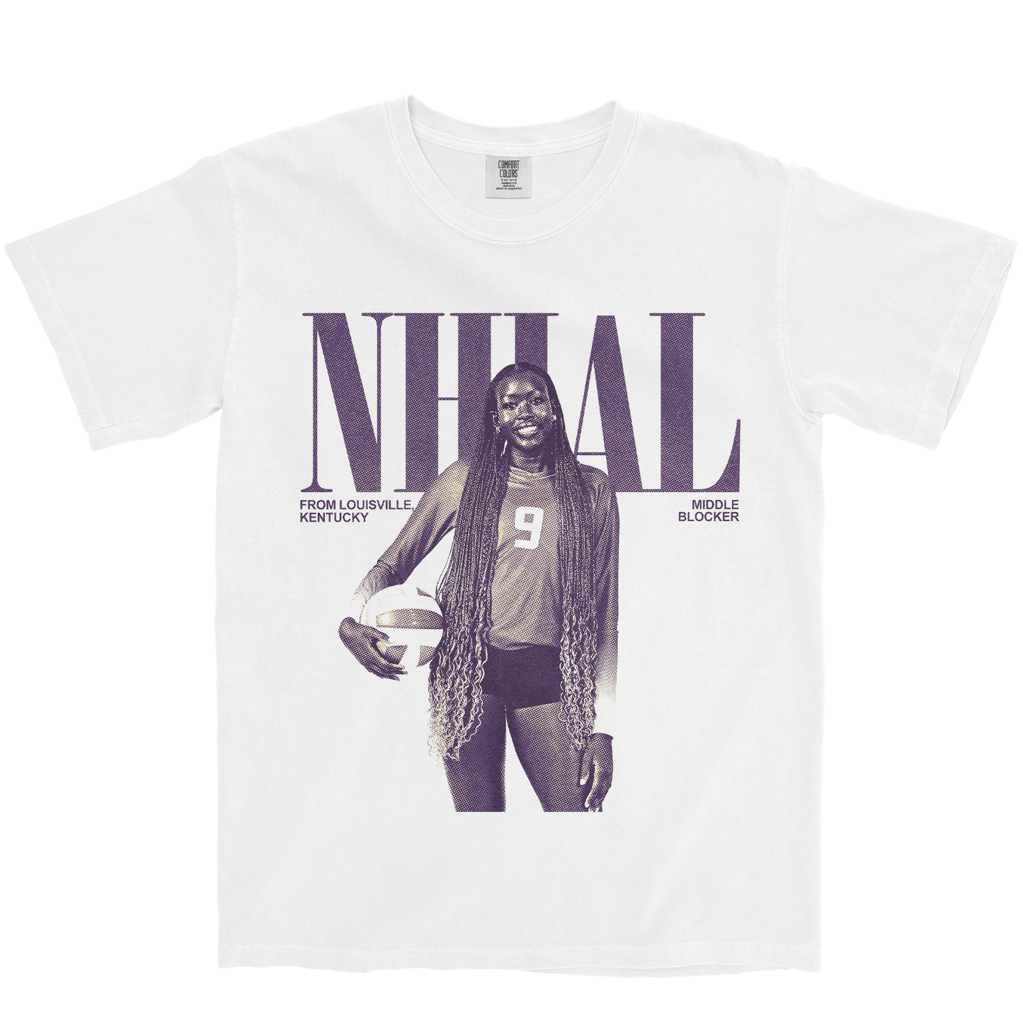 AYEN NHIAL VINTAGE WHITE TEE