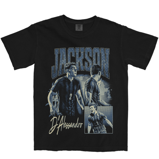 JACKSON D'ALESSANDRO GRAPHIC BLACK TEE