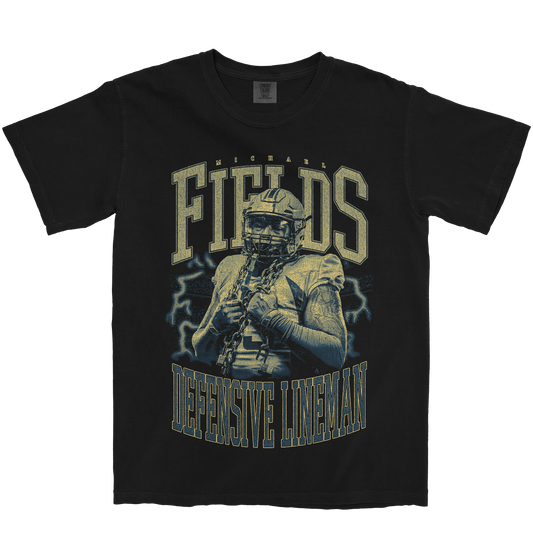 MICHAEL FIELDS VINTAGE BLACK TEE