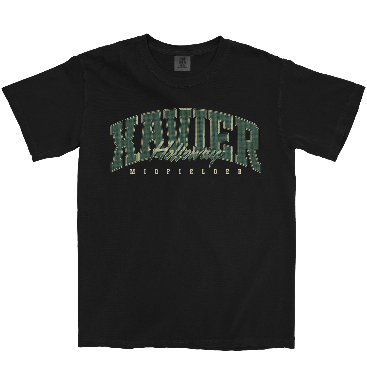 XAVIER HOLLOWAY RETRO BLACK TEE