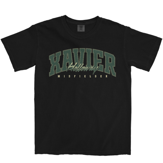 XAVIER HOLLOWAY RETRO BLACK TEE