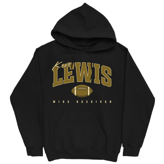 KRIS LEWIS RETRO BLACK HOODIE