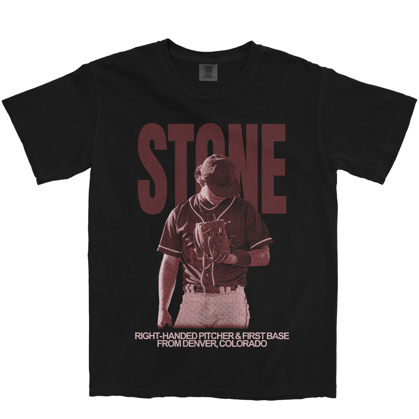 JERRY STONE VINTAGE BLACK TEE