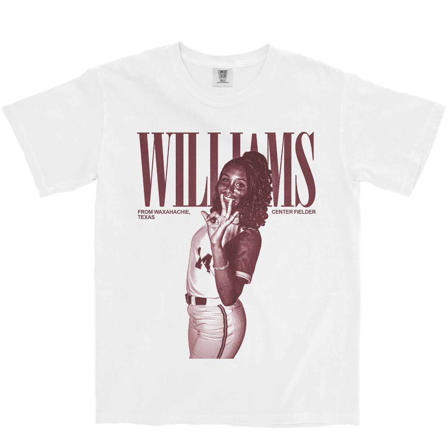 ZARYAH WILLIAMS VINTAGE WHITE TEE