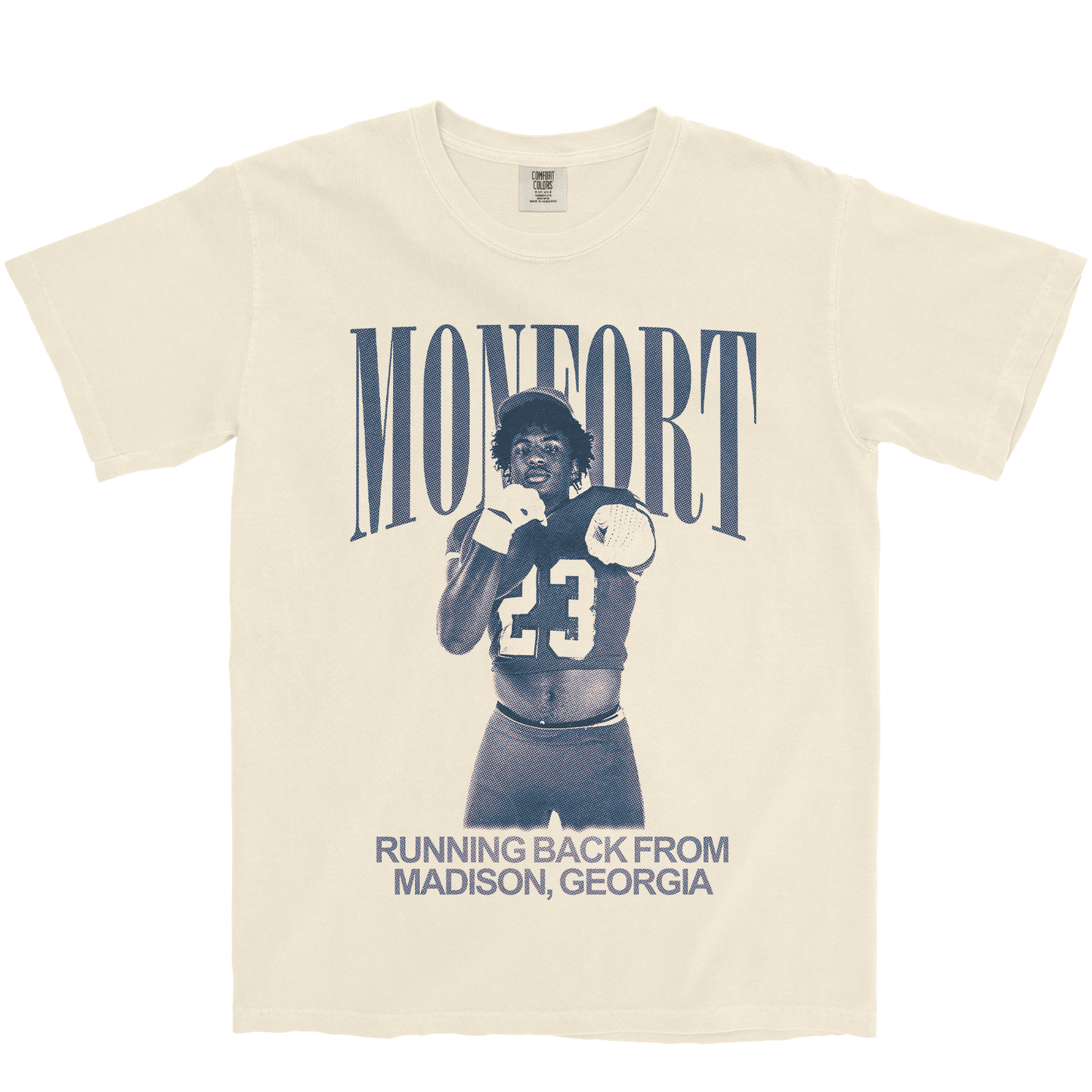 CHRISTIAN MONFORT VINTAGE IVORY TEE