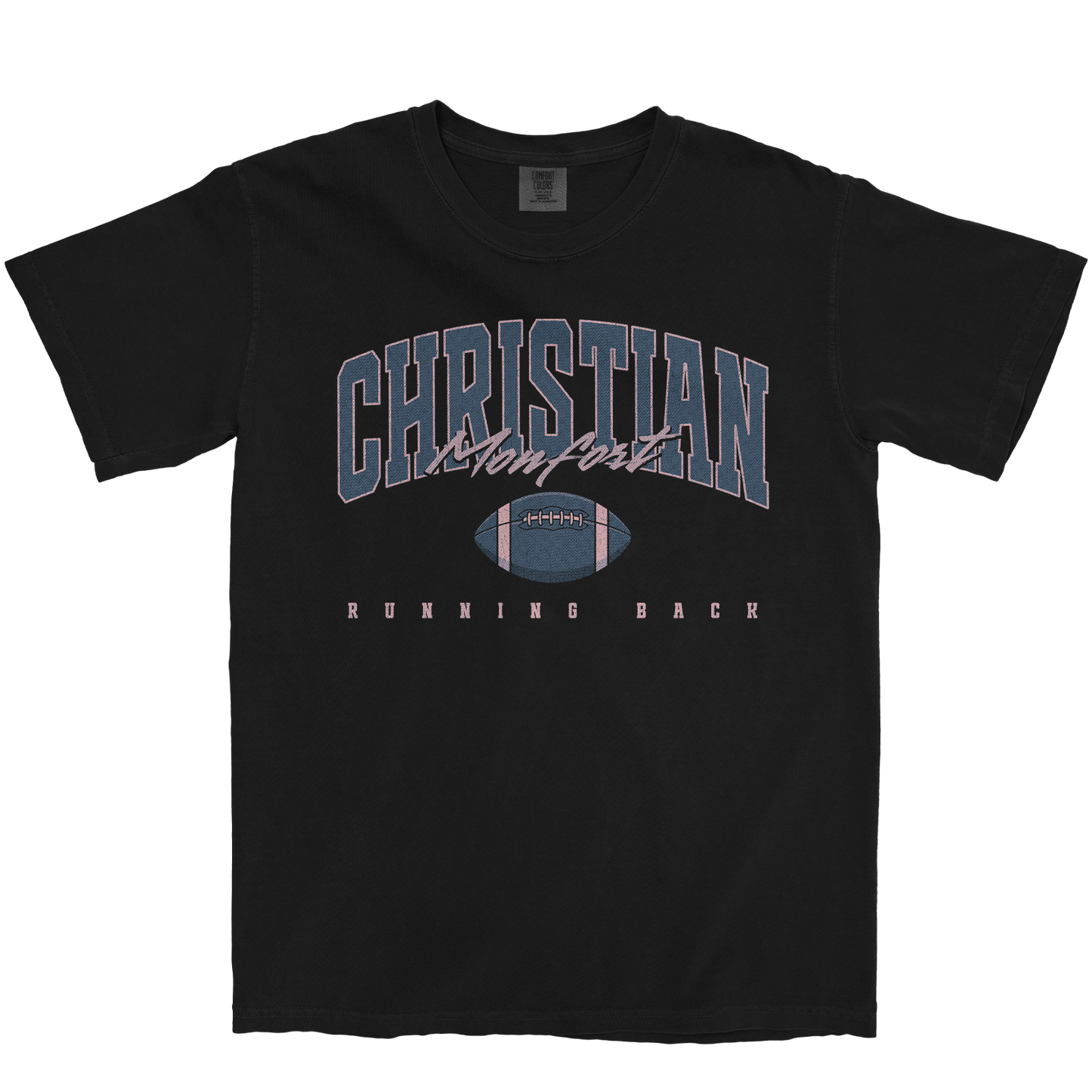 CHRISTIAN MONFORT RETRO BLACK TEE