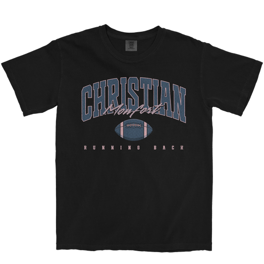 CHRISTIAN MONFORT RETRO BLACK TEE