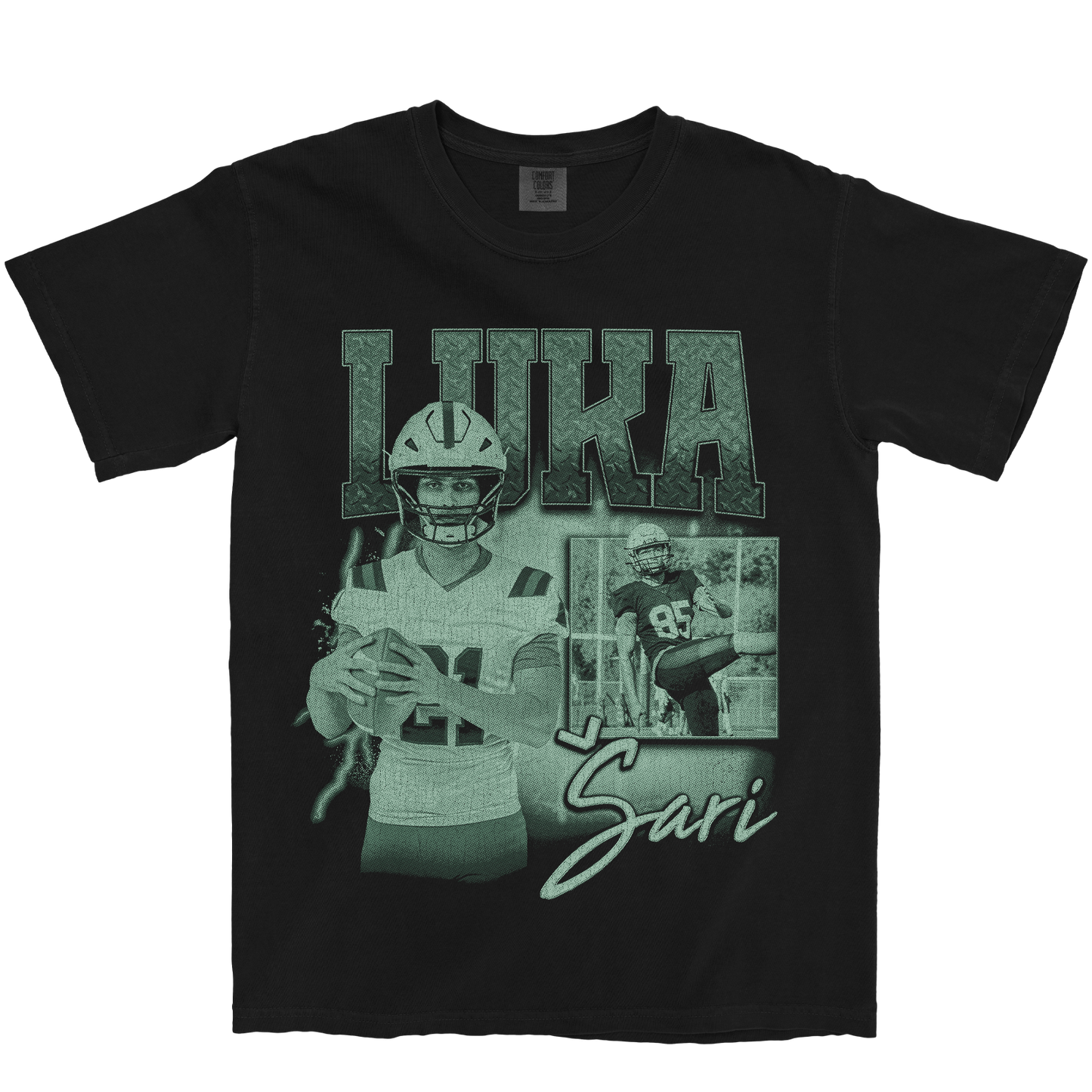 LUKA SARI GRAPHIC BLACK TEE