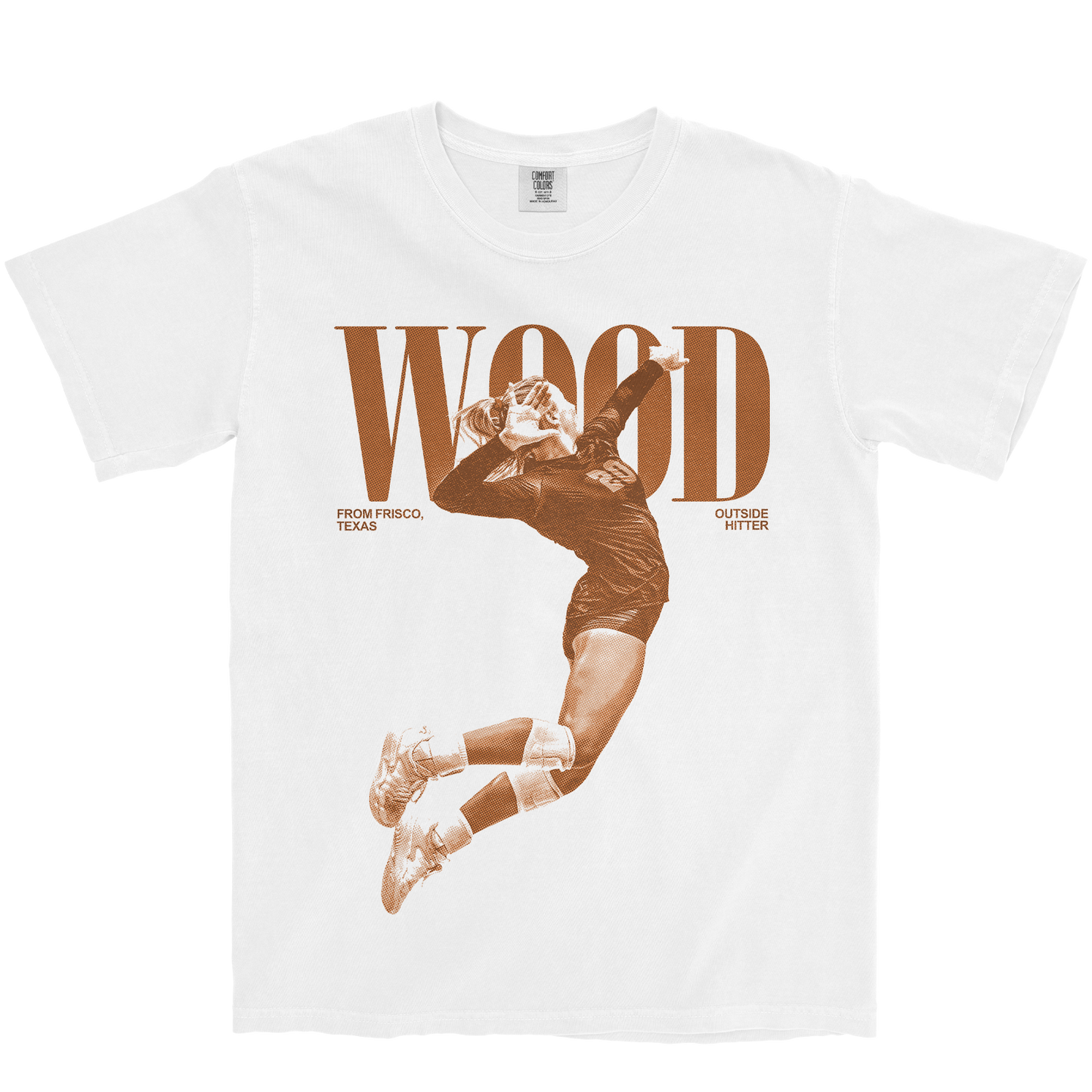 BELLA WOOD VINTAGE WHITE TEE