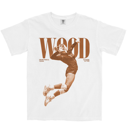 BELLA WOOD VINTAGE WHITE TEE