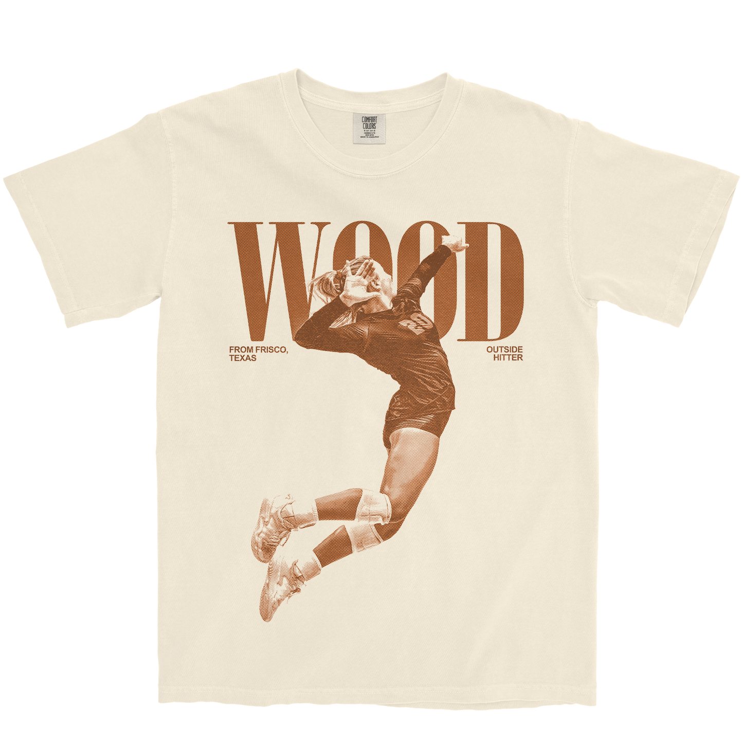 BELLA WOOD VINTAGE IVORY TEE