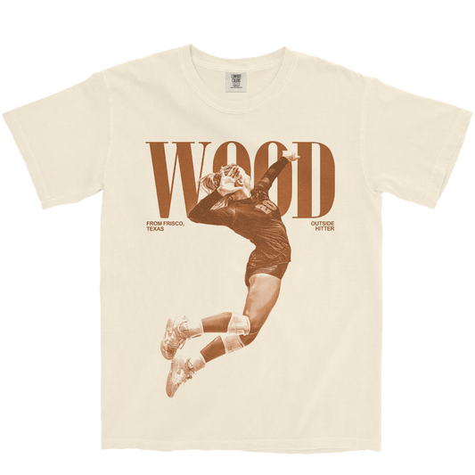 BELLA WOOD VINTAGE IVORY TEE