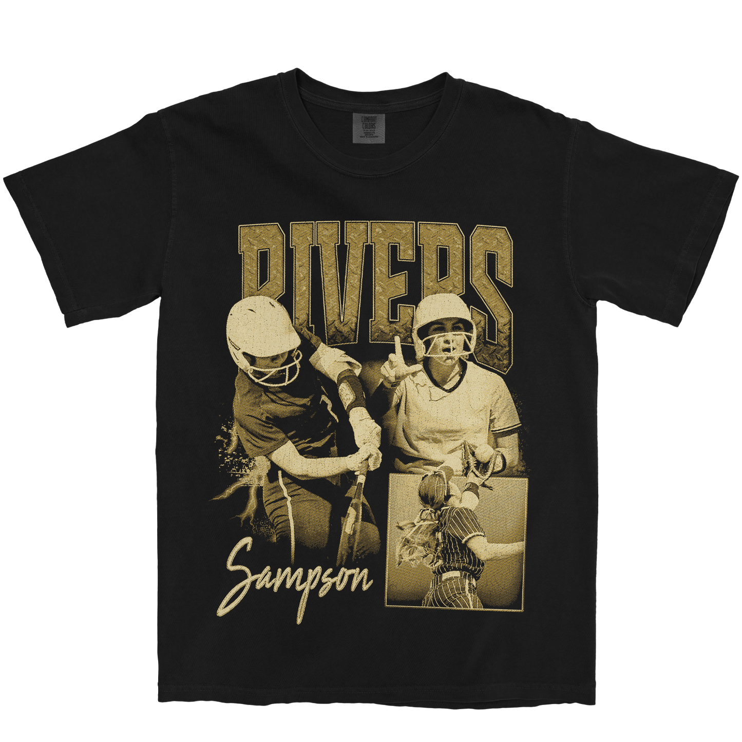 RIVERS SAMPSON GRAPHIC BLACK TEE