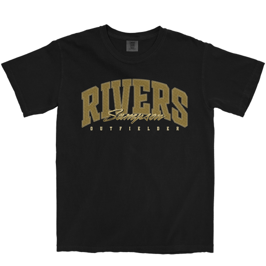 RIVERS SAMPSON RETRO BLACK TEE