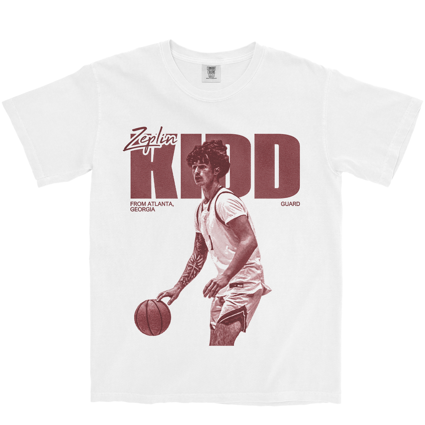 ZEPLIN KIDD VINTAGE WHITE TEE