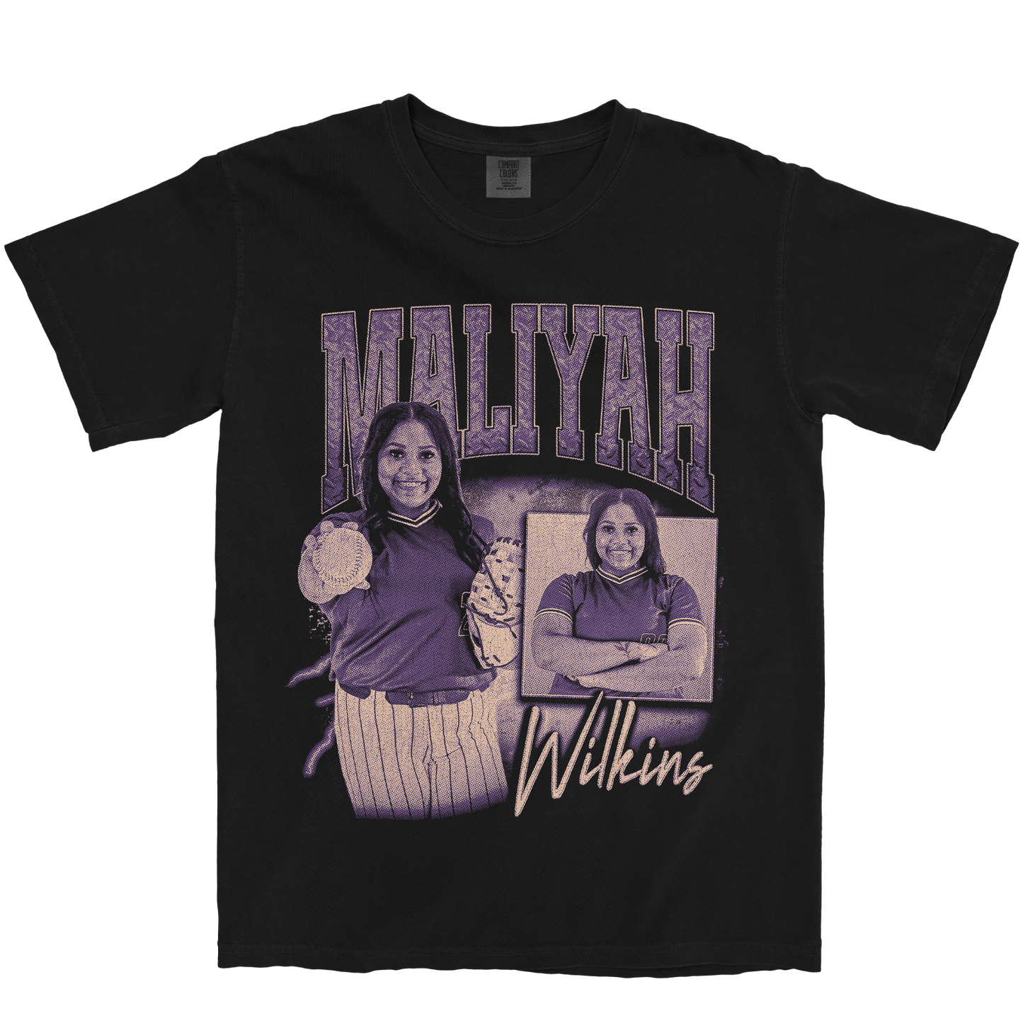 MALIYAH WILKINS GRAPHIC BLACK TEE