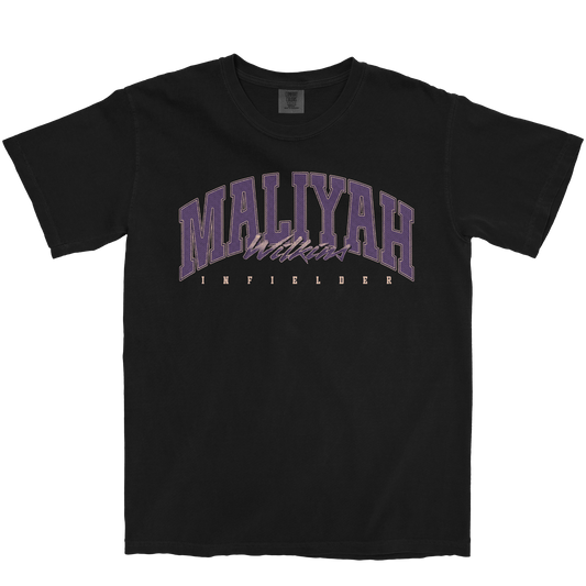 MALIYAH WILKINS RETRO BLACK TEE