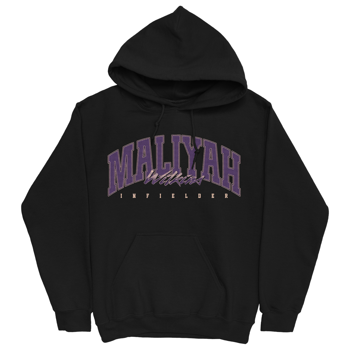 MALIYAH WILKINS RETRO BLACK HOODIE