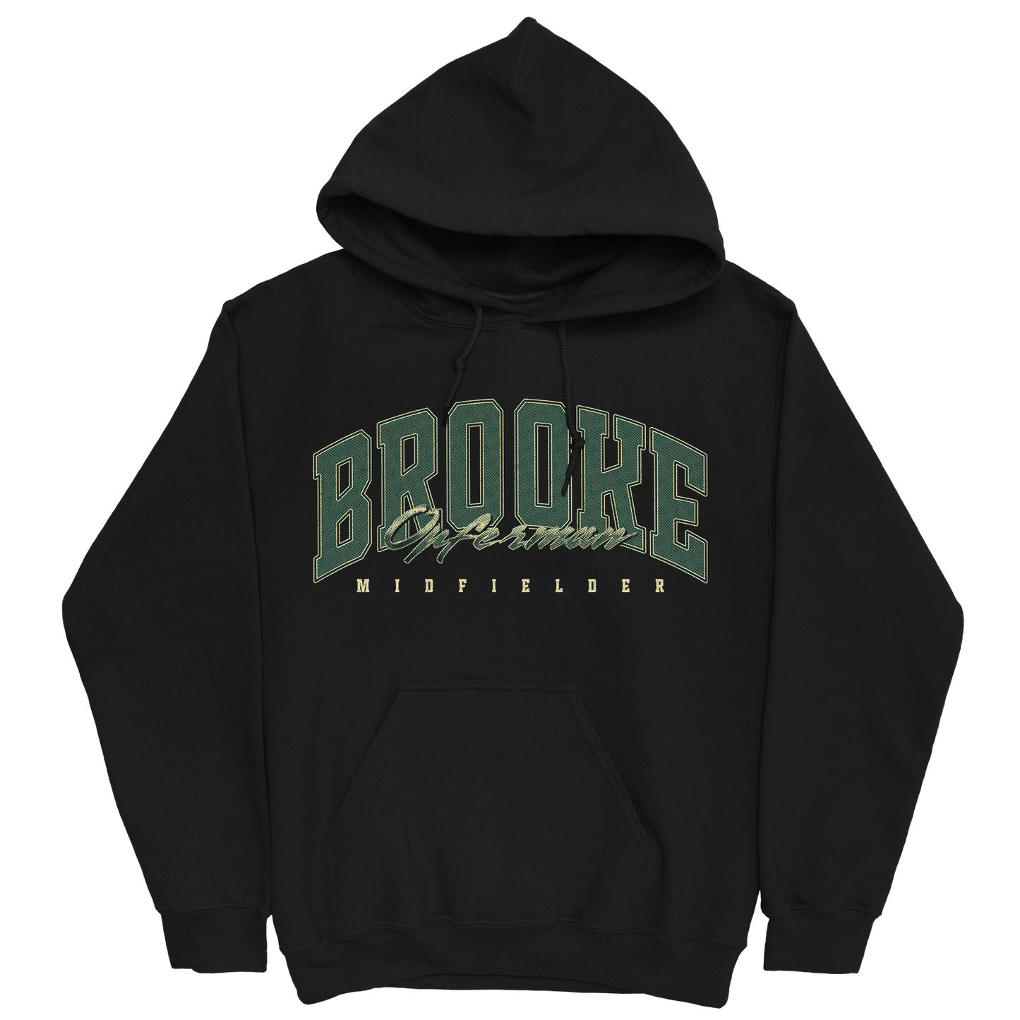 BROOKE OPFERMAN RETRO BLACK HOODIE