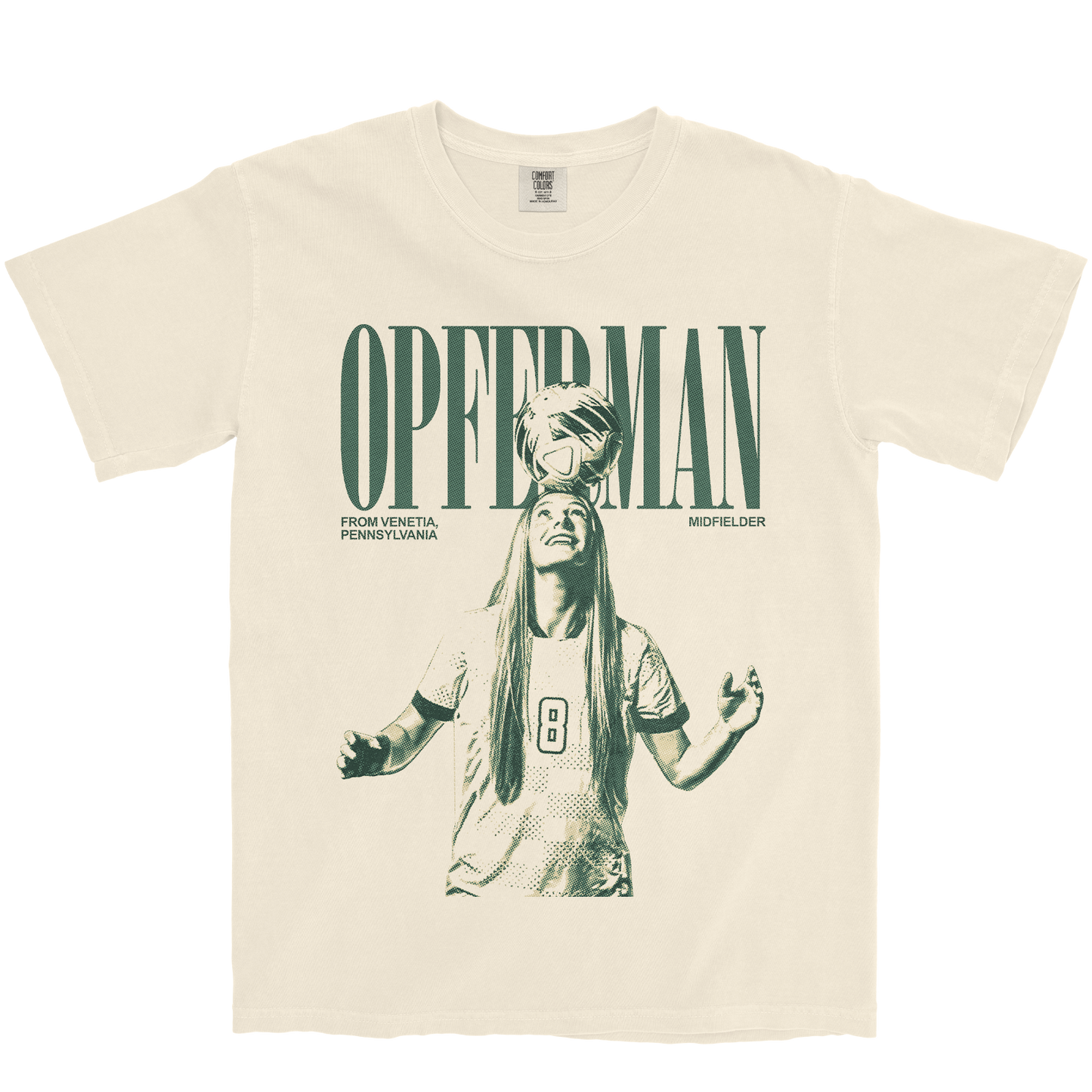 BROOKE OPFERMAN VINTAGE IVORY TEE