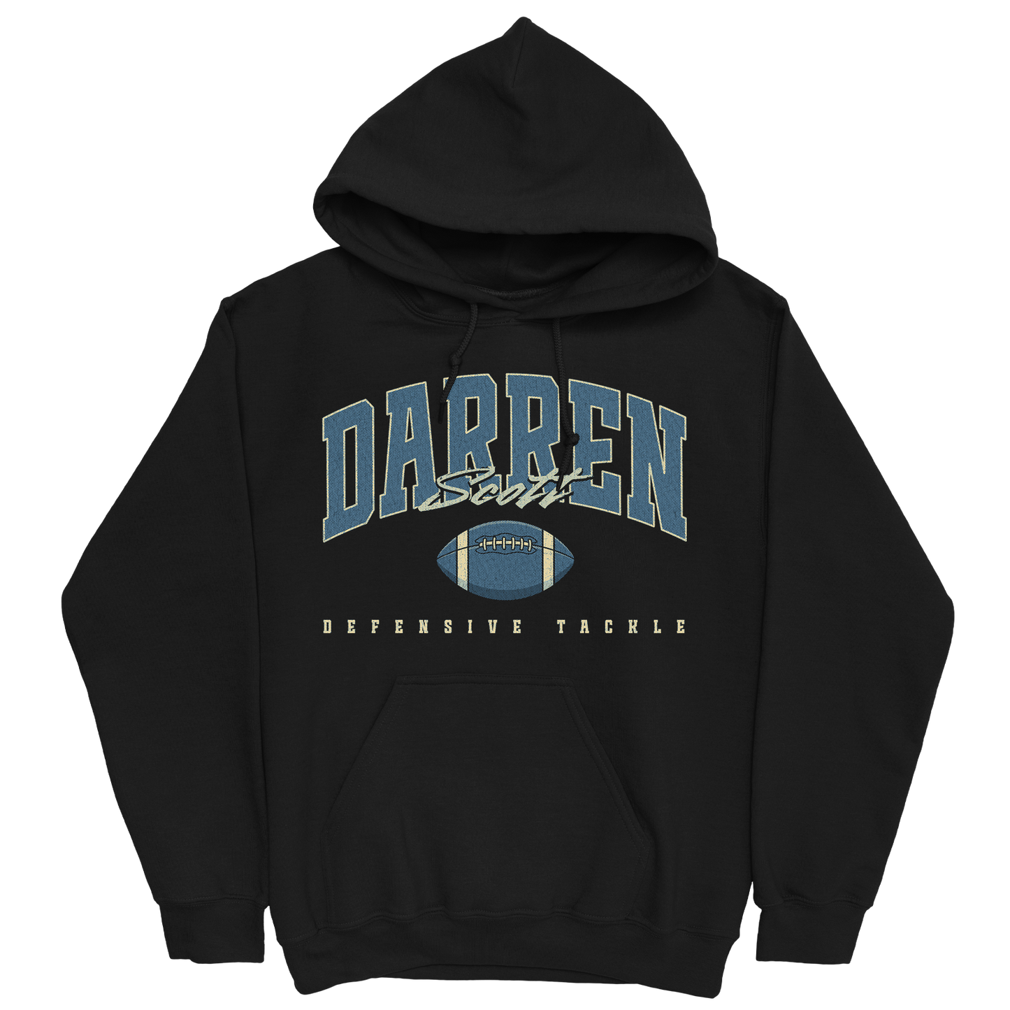 DARREN SCOTT RETRO BLACK HOODIE