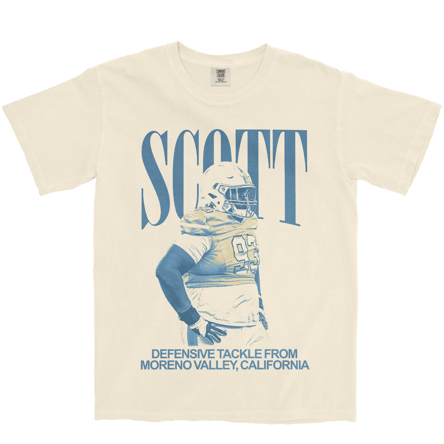 DARREN SCOTT VINTAGE IVORY TEE