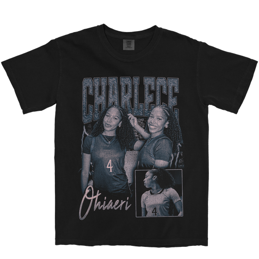 CHARLECE OHIAERI GRAPHIC BLACK TEE