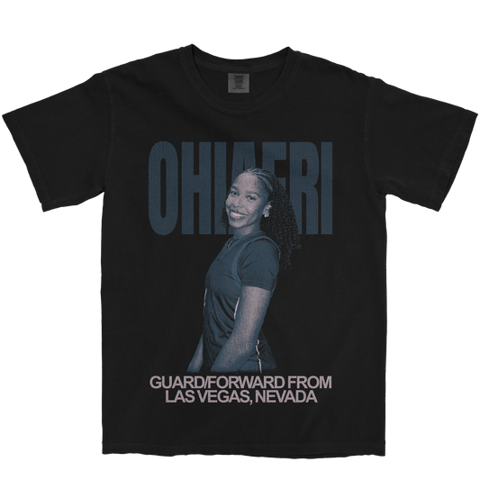 CHARLECE OHIAERI VINTAGE BLACK TEE