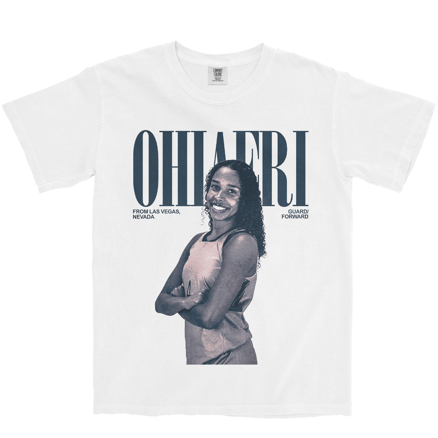 CHARLECE OHIAERI VINTAGE WHITE TEE